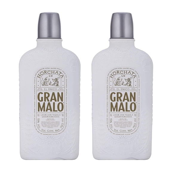 Pack de 2 Licor con Tequila Gran Malo 750 ml Horchata