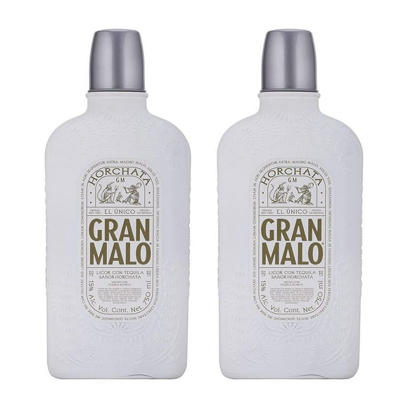 Pack de 2 Licor con Tequila Gran Malo 750 ml Horchata