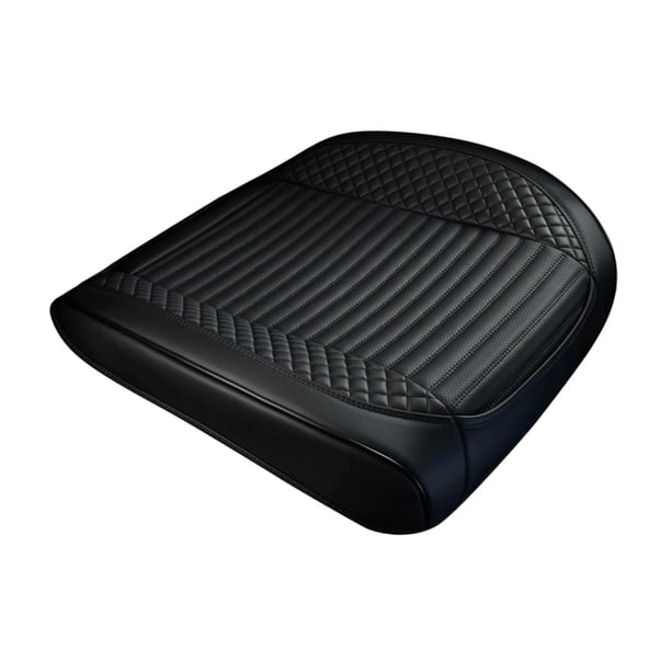 Funda de asiento, cojín para asiento de automóvil, alfombrilla de instalación sencilla, suministros resistentes y completos Negro