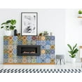 thumbnail image 3 of HomeRoots 400371 5 x 5 in. Jessa Multi Blue Mosaic Peel & Stick Tiles, 3 of 6