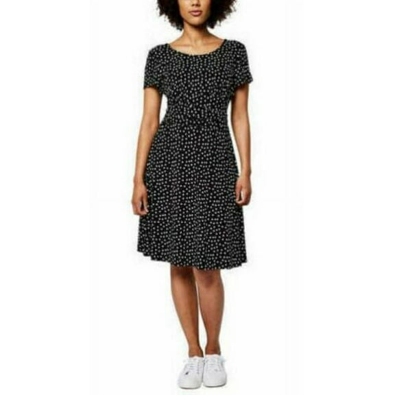 Leota Ladies’ Short Sleeve Dress (Small, Confetti Dot)