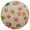 Colored Autumn Leaves, variant on 15 Inch Round Grid Plate Mats Heat Non-Slip Resistant PVC Placemats for Kitchen Dining Table Decor Colored Autumn Leaves 1PCS