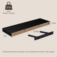 thumbnail image 3 of Mifurn 23.6'' Floating Shelves for Wall, Set of 2, Black, 3 of 6