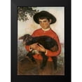 thumbnail image 2 of Martinez, Eugenio Hermosa 11x14 Black Modern Framed Museum Art Print Titled - The Goatherd. El Cabrerillo, 2 of 5