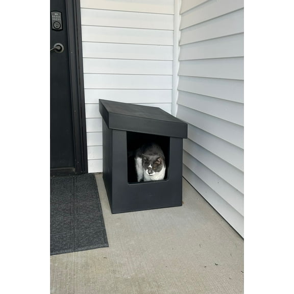 Outdoor Cat House - Heavy Duty Molded Design - Made in the USA