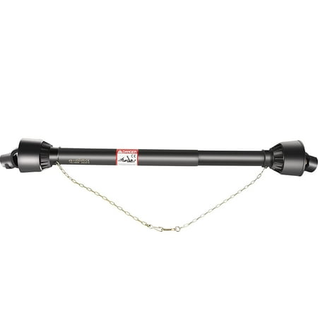 VEVORBrand 1-3/8  PTO Drive Shaft  6 Spline End Round End PTO Driveline Shaft  Series 4 Tractor PTO Shaft  39 -55  Brush Hog Black PTO Shaft Mower  Rotary Cutter