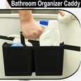 thumbnail image 6 of Plastic Gray Shower Caddy Basket with 3 Compartments, Portable Divided Bathroom Cleaning Caddy Organizer Storage Tote with Handle for Dorm,College, Room Essentials, 6 of 8