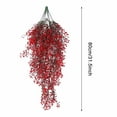 thumbnail image 3 of 2Pcs Wisteria Hanging Flowers, Artificial Flowers for Outdoors with 120 Blooms, Faux Silk Flowers for Outside, UV Resistant Fake Petunias Plants - for Hanging Baskets Fence Patio Balcony Garden, 3 of 11