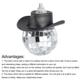 thumbnail image 4 of Unique Bargains 3Pcs Black Disco Ball Car Accessory Bling Disco Mirror Ornament for Car, Birthday Party Accessory, 4 of 7