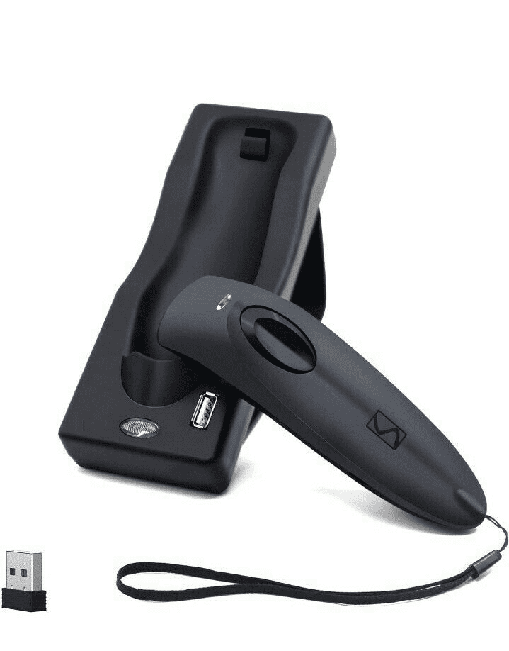 Symcode Bluetooth Wireless Barcode Scanner with Stand Handheld Barcode