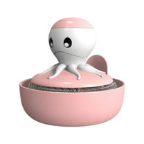 CMrtew Automatic Dish Scrubber Brush with Soap Dispenser Pressurized Liquid Dishwasher Brush for Non-Stick Pans, Steel Pots & Pans | Ergonomic Non-Slip Grip