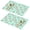 Pioneer Flower Floral-1, variant on Placemat, Pioneer Flower Floral Print Pattern Place Mats Table Mat Set Of 2, PVC Washable Placemats for Party Kitchen Dining Decoration, 18x12 Inch, Fade Resistant