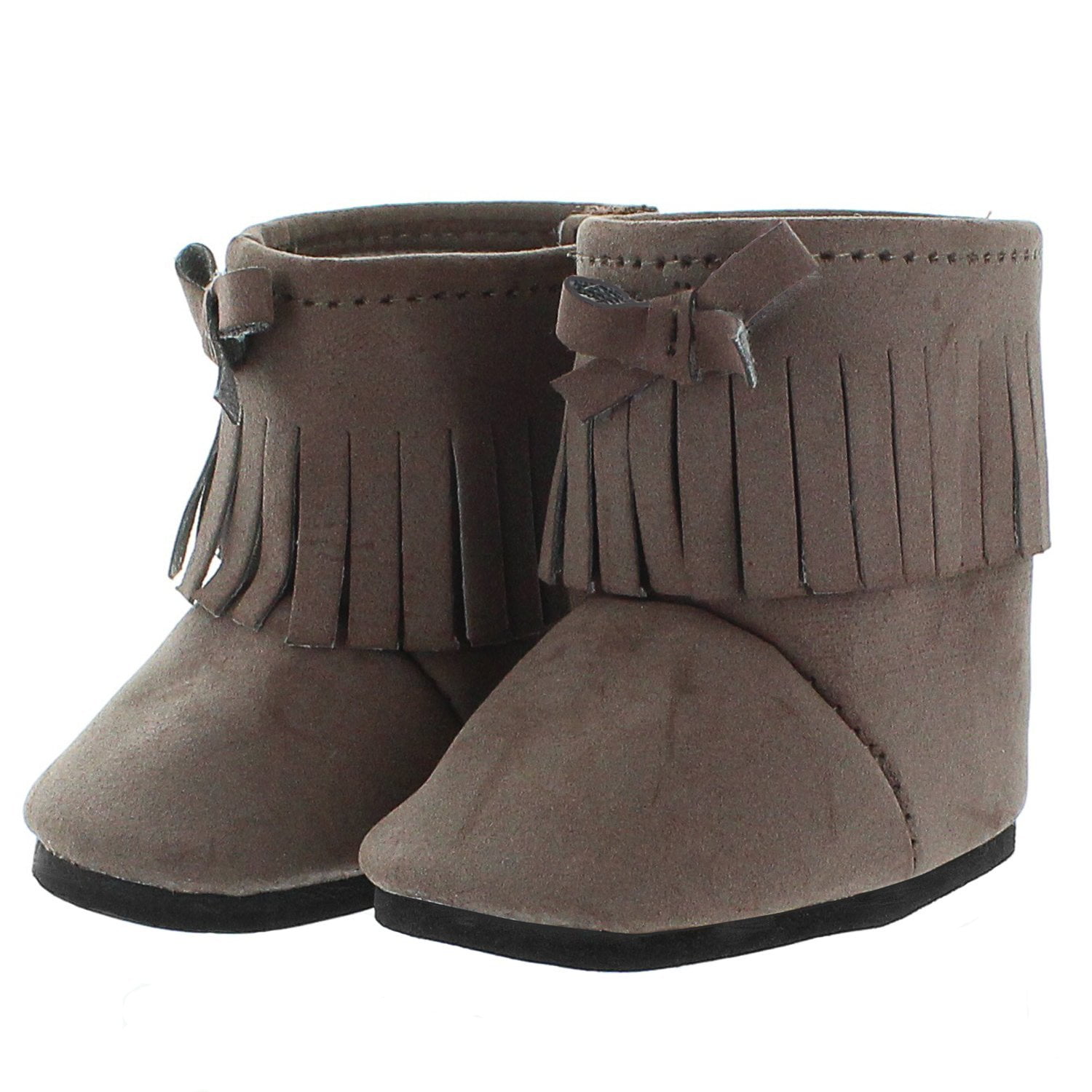 Tan Suede Slip on Shoes Fits 18 inch American Girl Dolls