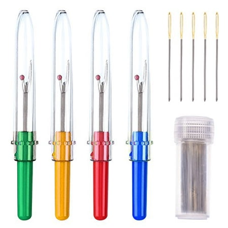 Outus Hand Sewing Tools Set, 50 Pack Cross Stitch/ Embroidery Hand Needles, 4 Pieces Seam Ripper for Embroidery, Sewing, Craft Art