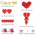thumbnail image 2 of I Love You Balloons, 90 pcs Red Heart Balloons Set - 1000 Red Rose Petals for Anniversary Romantic Decorations Special Night | Teddy Bear Valentines Balloons | Love Balloons Heart Shaped Balloons, 2 of 3