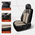 thumbnail image 4 of LAONNVIR Car Seat Cover for Ford F-450 2017-2025 Automotive Seat Cover Leather Breathable Waterproof Carseat Protector Black&Beige,FullSet(5Seat), 4 of 9
