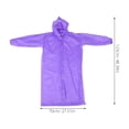 thumbnail image 2 of 2 ponchos de lluvia reutilizables para adultos, chaqueta impermeable de emergencia con capucha y mangas para mujeres y hombres, prácticos para exteriores y viajes., 2 of 5