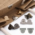 thumbnail image 4 of 12 Pairs No-Sewing Seamless Magnetic Snap Buttons for Purses, Totes & Clothing – No Sew Clasps, DIY Bag Hardware, Craft Buttons, Secure Closures (Gold), 4 of 8