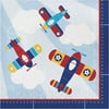 Lil' Flyer Airplane 2 Ply Luncheon Napkin - Pack of 16,6 Packs