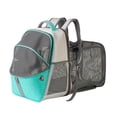thumbnail image 1 of Pets Mochila para gatos expandible, mochila para mascotas para perros pequeños, mochilas de malla para gatos para viajar, correa a prueba de , Azul SM SunniMix Portador de viaje portátil, 1 of 7
