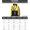 thumbnail image 6 of MADHERO Men's Windbreaker Jacket With Hooded Lightweight Packable Jacket Yellow/Black Size 2XL, 6 of 6