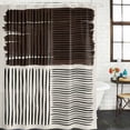 thumbnail image 2 of Black Striped Shower Curtain, Waterproof Shower Curtains for Bathroom, Farmhouse Stripes Modern Abstract Art Washable Fabric Bathtub Curtain Set Bath Decor with 12 Hooks Standard 72"x72", 2 of 8
