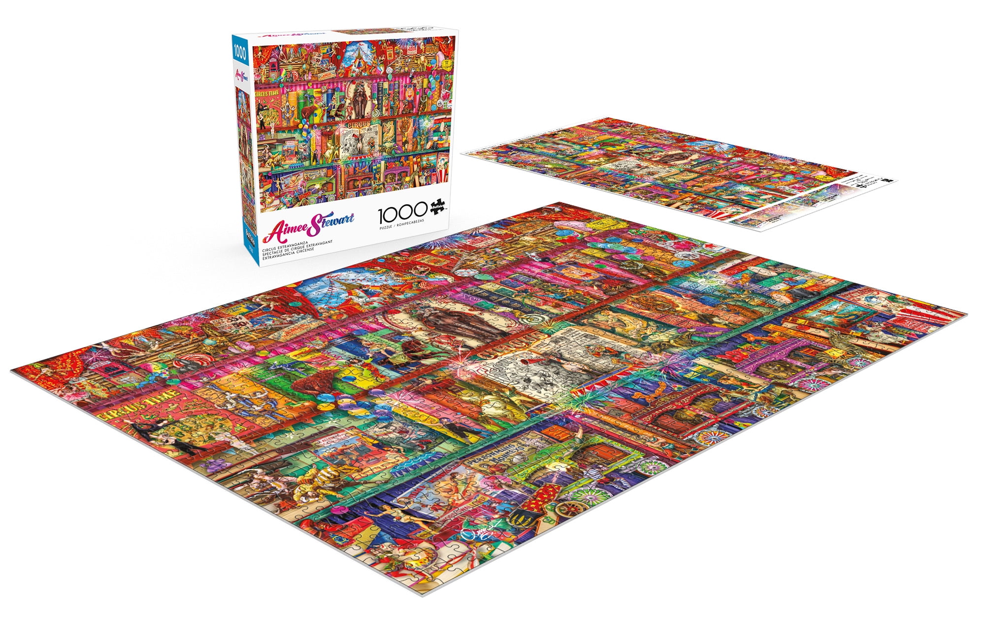 Buffalo Games Circus Extravaganza 1000-Piece 26.75 x 19.75-Inch Interlocking Jigsaw Puzzle for Adults Ages 14+