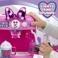 thumbnail image 4 of Disney Jr. Minnie Mouse Rise & Shine Bowrista Set 10 inch Play Espresso Machine Ages 3 and up, 4 of 7