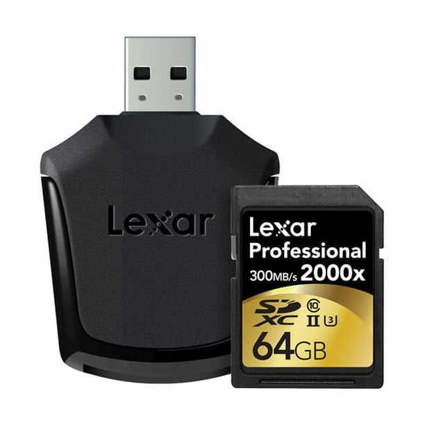 Lexar 64 GB Professional 2000x SDHC/SDXC UHSII Memory Card