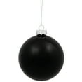 thumbnail image 5 of Northlight 2 Finish Glass Ball Christmas Ornaments - 4" (100mm) - Black - 4ct, 5 of 9