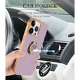 thumbnail image 5 of Compatible for iPhone 14 Pro Max Case with Ring Holder Kickstand [with Magnetic] Soft TPU Shockproof Electroplated Slim Thin Protective Phone Case for iPhone 14 Pro Max Purple, 5 of 14