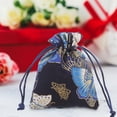 thumbnail image 1 of CRILSTYLEO 5Ud Bolsas De Regalo Con De Cordón Para Joyería Color Negro Para Almacenamiento Y Fiestas, 1 of 6