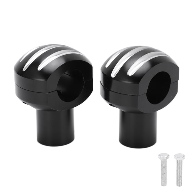 Motorcycle Handlebar Clamp, Handlebar Riser Metal CNC Reduce Fatigue For Universal Motorcycle Black,Plating Silver