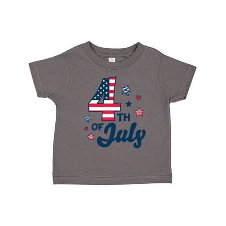 

Inktastic 4th of July with Striped Stars Gift Toddler Boy or Toddler Girl T-Shirt