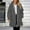 Gray, variant on Black*Friday ChaoHeng Winter Jackets for Women Women's Solid Color Knee Length Puffer Coat,Quilted Daily Warm Jacket with Hidden Pockets