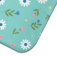 thumbnail image 5 of Pioneer Flower Floral Print Pattern Kitchen Dish Drying Mat 1 Pack, Ultra Absorbent Microfiber Drainer Mat, 16"x18", 5 of 6