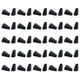 thumbnail image 3 of 50 piezas de extremos de cordón de cuero sintético para sombreros, mochilas y suéteres. Negro, 3 of 8