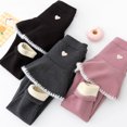 thumbnail image 4 of Esaierr Baby Kids Girls Winter Thicken Leggings with Tutu Skirts Winter Culottes Footless Tights Fleece Skirt Pants 2-10Y Toddler Fleece Lined Leggings with Ruffle Skirt, 4 of 7