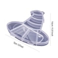thumbnail image 3 of Storage Box Clear Witch Hat Shaped 6 X 6 Inch Compartmentalized Plastic Treat Container for Halloween Party Favors and Snack Organization, 3 of 7