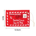 thumbnail image 1 of Sobre de Papá Noel de fieltro no tejido con letras bordadas, sobres para colgar en el árbol de Navidad, bolsas de regalo de dulces, regalos de Año Nuevo para niños, 1 of 5