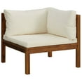 thumbnail image 2 of vidaXL 12 Piece Patio Lounge Set with Cream Cushion Solid Acacia Wood, 2 of 11