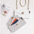 thumbnail image 2 of Wallet Case Compatible with iPhone, Pretty Luxury Bag Design, Purse Flip Card Pouch Cover Soft Silicone Case with Hand Holder Long Shoulder Strap(Gray,iPhone X/XS), 2 of 6