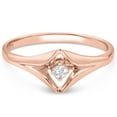 thumbnail image 5 of SuperJeweler Diamond Solitaire Promise Ring In Rose Gold For Women, 5 of 6