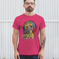 thumbnail image 3 of Tee Hunt Dean Russo Sweet Poodle T-Shirt Dog Pattern Puppy Adopt Pet Men's Tee, Hot Pink, XX-Large, 3 of 5