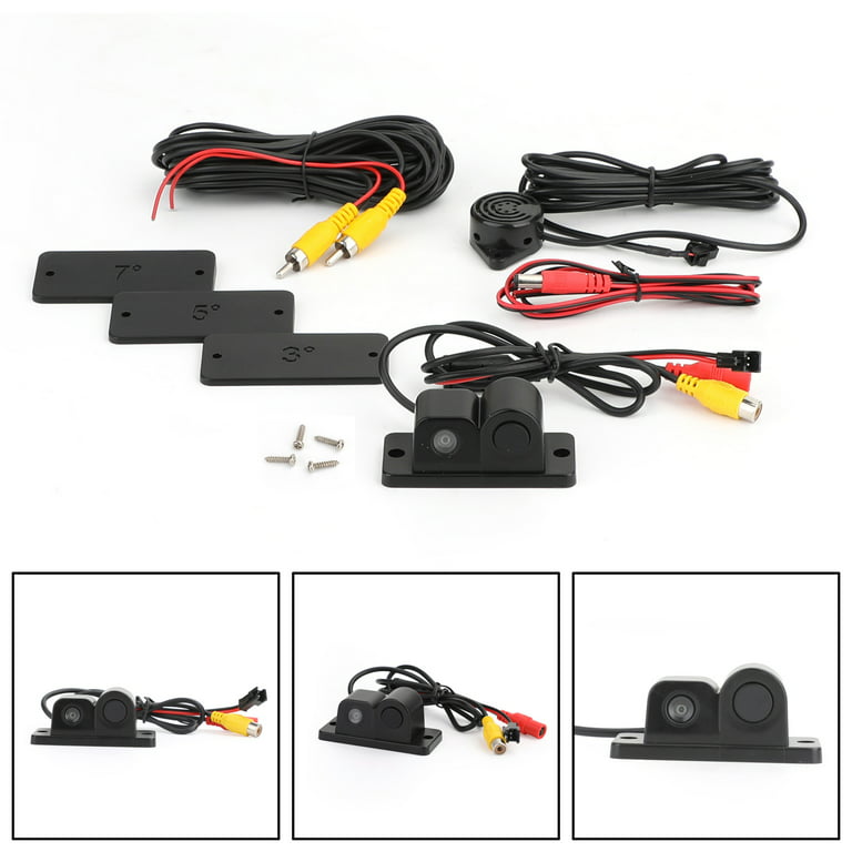 Sound Alarm + Parking Sensor Radar + Car Rear View Camera 3 in 1 Park System Kit