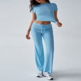 thumbnail image 6 of LYMAYTER Short Sleeve Sets for Women Summer Solid Color Shirt 2 Piece Outfits Fashion Tracksuit Sets S-XL, 6 of 9