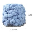 thumbnail image 3 of Fwttom Bobble Yarn for Crocheting, Colorful Hand Knitting Pompom Yarn, Soft Cotton Yarn for Crocheting Blankets, Bags & Scarves, 1 Skein (100g), 3 of 6