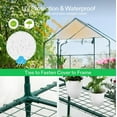 Transparent 57 x 29 x 77Inch Mini Walkin Green House with Windows and