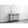 thumbnail image 3 of 48 inch mirrored credenza in blue, 3 of 10