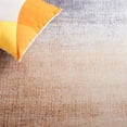 thumbnail image 6 of SAFAVIEH Tacoma Lue Abstract Machine Washable Area Rug, Grey/Rust, 4' x 4' Round, 6 of 8